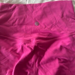 Lululemon Athletica Pink Athletic Shorts High Waist Moisture-Wicking